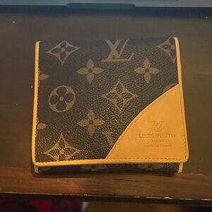 Black and Tan Monogram Wallet (fake)